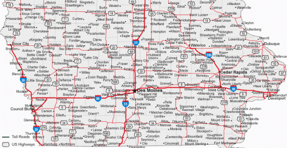 Map Of southern Minnesota and northern Iowa Map Of Iowa Cities Iowa Road Map