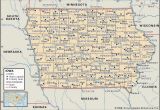 Map Of southern Minnesota and northern Iowa State and County Maps Of Iowa