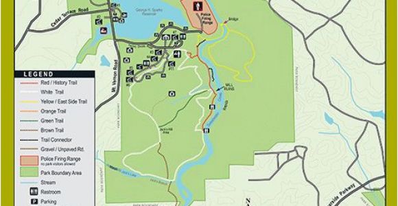 Map Of southwest Georgia Trails at Sweetwater Creek State Park Georgia State Parks D