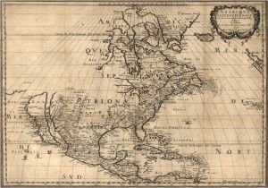 Map Of Spain and Mexico 1650 Map United States Canada Mexico Antique north America 20