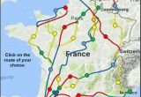 Map Of Spain with Distances Index Map Of Chemins De St Jacques and Other Long Distance Paths In