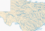 Map Of Texas Lakes and Rivers Colorado River Location On Map Map Of Texas Lakes Streams and Rivers