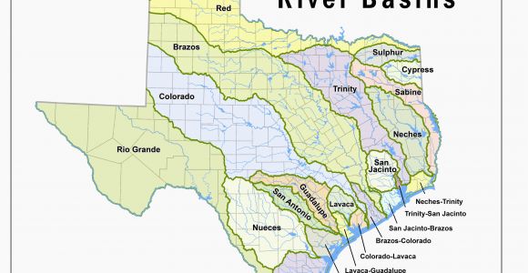 Map Of Texas Lakes and Rivers where is the Colorado River Located On A Map Texas Lakes Map Fresh