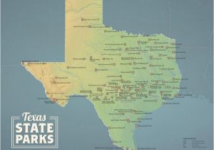 Map Of Texas National Parks Texas State Parks Map 11×14 Print Best Maps Ever