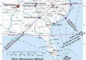 Map Of the Carolinas and Georgia Magnetic Ley Lines In America Geology Patterns north America