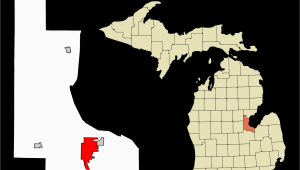 Map Of the Counties In Michigan Datei Bay County Michigan Incorporated and Unincorporated areas Bay