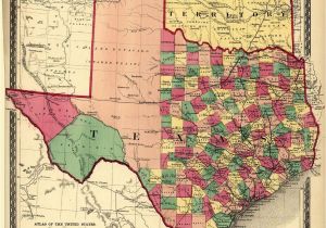 Map Of the Counties Of Texas Texas Counties Map Published 1874 Maps Texas County Map Texas