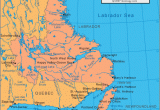 Map Of the Maritimes Canada Newfoundland and Labrador East Coast Of Canada In the Chilly north