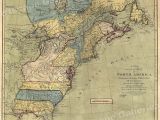 Map Of the New England Colonies Map Of north America 1771 Early American Colonies 16×20