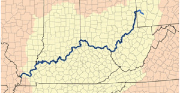 Map Of the Ohio Valley Ohio River Revolvy