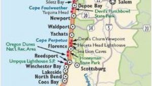 Map Of the oregon Coast Cities Washington and oregon Coast Map Travel Places I D Love to Go