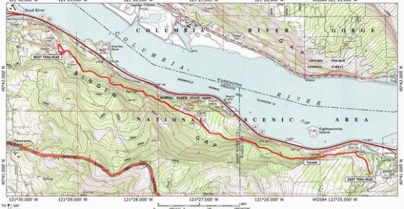 Map Of the oregon Trail Route Mosier Twin Tunnels Hike Hiking In Portland oregon and Washington