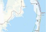 Map Of the Outer Banks Of north Carolina Map Of the Outer Banks Including Hatteras and Ocracoke islands