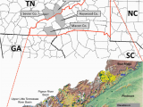 Map Of the Tennessee River Locations Of the Pigeon River Basin and Coweeta River Basin A