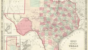 Map Of the Texas Panhandle Johnson S New Map Of the State Of Texas Johnson Ward Johnson