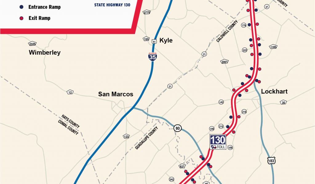 Map Of toll Roads In Texas State Highway 130 Maps Sh 130 the Fastest ...