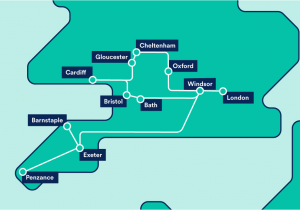 Map Of Train Lines In England Great Western Train Rail Maps