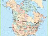 Map Of Usa and Canada with States and Provinces Usa and Canada Map