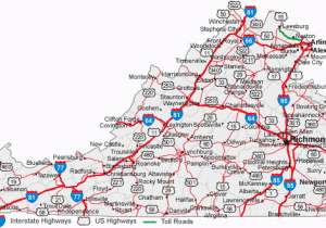 Map Of Virginia and north Carolina Border Map Of Virginia Cities Virginia Road Map
