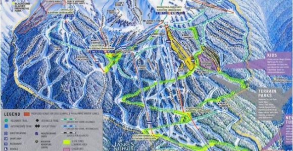 Map Of Whistler Canada Blackcomb Mountain Skiing Whistler British Columbia