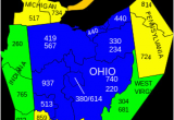 Map Of Zip Codes In Ohio area Codes 234 and 330 Wikipedia