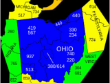 Map Of Zip Codes In Ohio area Codes 234 and 330 Wikipedia