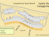 Maps Minnesota Pain Map Of Santa Rosa Campground In Carpinteria State Beach Ca