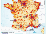 Maps Of France with Cities France Population Density and Cities by Cecile Metayer Map France