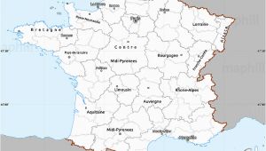 Maps Of northern France Gray Simple Map Of France Single Color Outside
