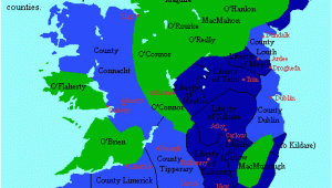 Medieval Ireland Map the Map Makes A Strong Distinction Between Irish and Anglo French