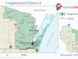 Michigan 8th Congressional District Map Wisconsin S 8th Congressional District Wikipedia