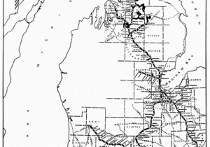Michigan Railroad Map Map Of Michigan Central Railroad Lines 1916 Michigan In 2019