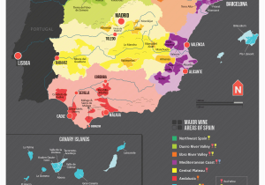 Michigan Winery Map Map Of Spanish Wine Regions Via Reddit Spain In 2018 Pinterest