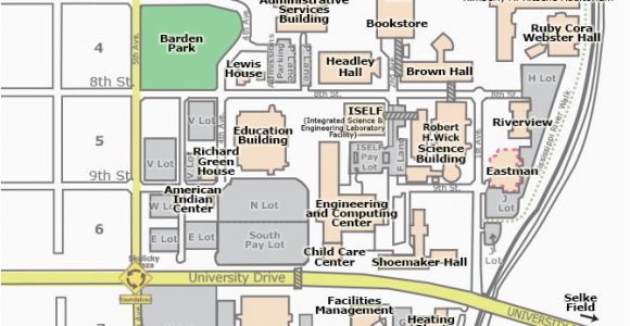 Minnesota Colleges Map Campus Map St Cloud State University