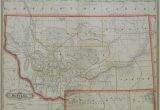 Minnesota Railroad Map Grant S Railroad and County Map Of Montana 1886 Philadelphia