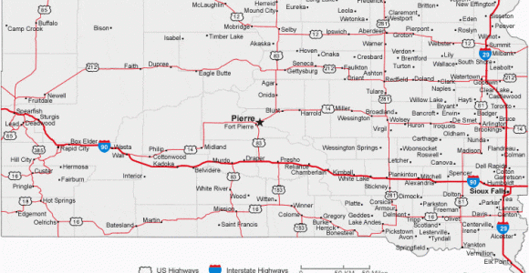 Minnesota south Dakota Border Map Map Of south Dakota Cities south Dakota Road Map