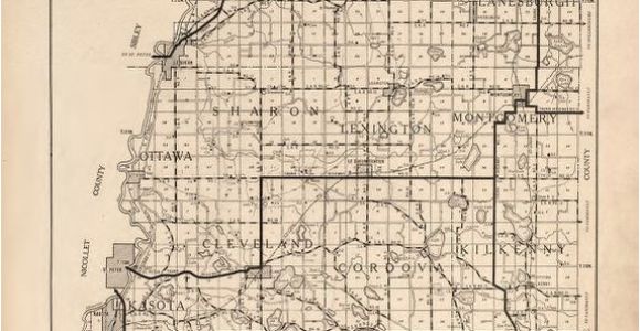 Minnesota township Range Map Map Plat Book Of Le Sueur County Minnesota Showing township