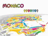 Monaco Map Of Europe Monaco Monaco Downtown Map In Perspective Monaco Map