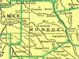 Monroe County Georgia Map County Of Monroe Georgiainfo