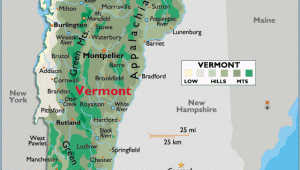 Montpelier Ohio Map Vermont Large Color Map Maps Vermont Mountain States United States