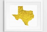 Mountain Lion Texas Map Texas State Map Print Texas Map Silhouette Gold Foil Texture Etsy