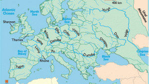 Mountain Ranges In Europe Map European Rivers Rivers Of Europe Map Of Rivers In Europe