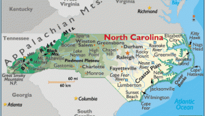 Mountains In north Carolina Map north Carolina Map Geography Of north Carolina Map Of north