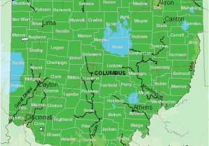 Mt Vernon Ohio Map Map Of Usda Hardiness Zones for Ohio