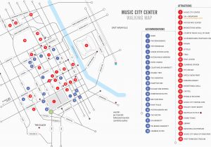 Nashville Tennessee attractions Map Walking Map Nashvillemusiccitycenter Com