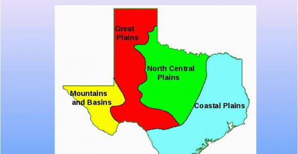 Natural Regions Of Texas Map Texas is A Vast State Made Up Of Many Different Natural Elements and