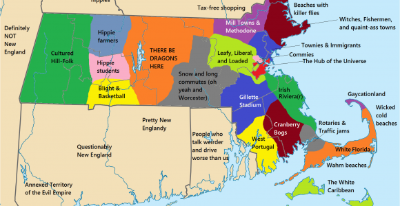 New England College Map 14 Problems that Massholes Have to Face once they Move Funny