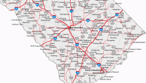 North Carolina Coastal Cities Map Map Of south Carolina Cities south Carolina Road Map