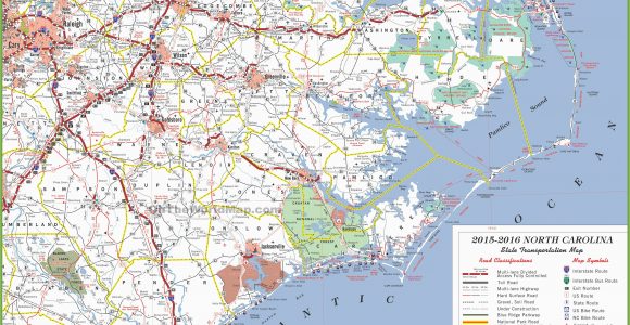 North Carolina Coastal Map north Carolina State Maps Usa Maps Of north Carolina Nc