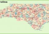 North Carolina State Map with Cities Road Map Of north Carolina with Cities